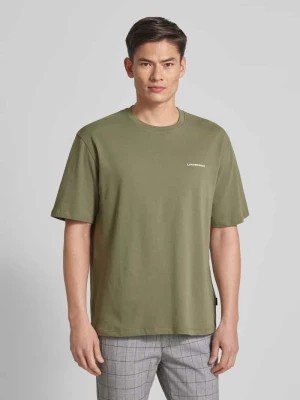 Zdjęcie produktu T-shirt o kroju oversized z nadrukiem z logo lindbergh