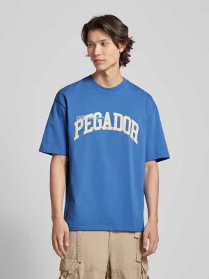 Zdjęcie produktu T-shirt o kroju oversized z nadrukiem z logo model ‘GILFORD’ Pegador