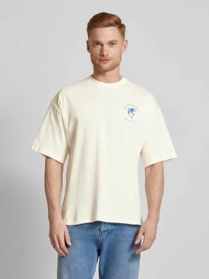 Zdjęcie produktu T-shirt o kroju oversized z nadrukiem z logo Selected Homme