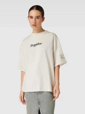 Zdjęcie produktu T-shirt o kroju oversized z okrągłym dekoltem model ‘HABO’ Pegador