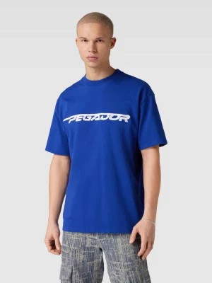 Zdjęcie produktu T-shirt o kroju oversized z wyhaftowanym logo model ‘MANOR’ Pegador