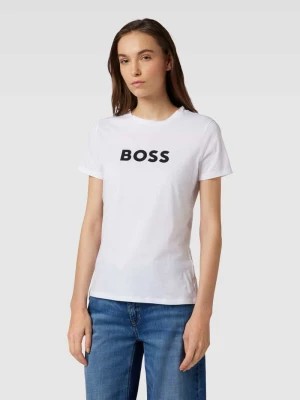 Zdjęcie produktu T-shirt o kroju regular fit z nadrukiem z logo i krótkimi rękawami Boss Orange
