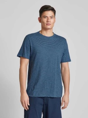 Zdjęcie produktu T-shirt o kroju regular fit z okrągłym dekoltem model ‘Narrow’ Knowledge Cotton Apparel
