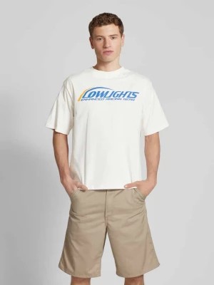 Zdjęcie produktu T-shirt o kroju relaxed fit z nadrukiem z logo model 'ERG' Low Lights Studios