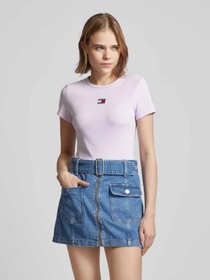Zdjęcie produktu T-shirt o kroju slim fit z efektem prążkowania Tommy Jeans