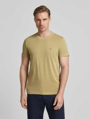 Zdjęcie produktu T-shirt o kroju slim fit z wyhaftowanym logo model ‘GARMENT’ Tommy Hilfiger