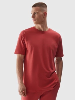Zdjęcie produktu T-shirt oversize z bawełny organicznej męski - koral 4F