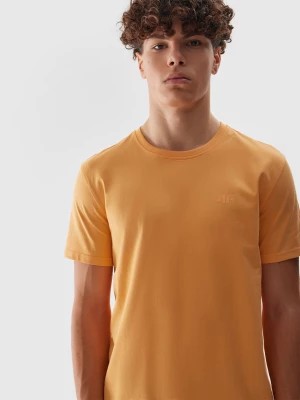Zdjęcie produktu T-shirt regular gładki męski - łososiowy 4F