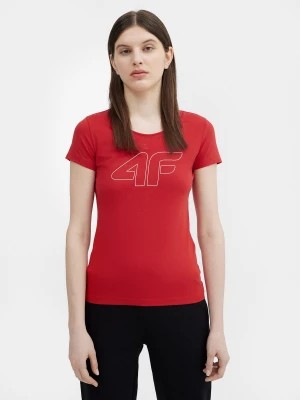Zdjęcie produktu T-shirt regular z nadrukiem damski 4F