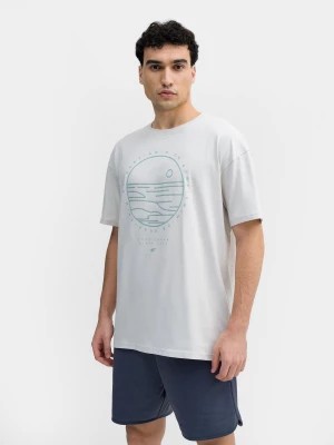 Zdjęcie produktu T-shirt regular z nadrukiem męski 4F