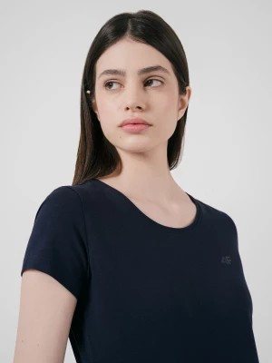 Zdjęcie produktu T-shirt slim gładki damski 4F