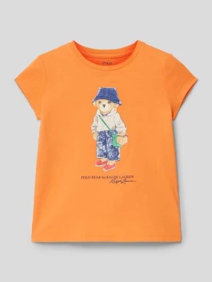 Zdjęcie produktu T-shirt z bawełny z nadrukiem z motywem Polo Ralph Lauren Kids