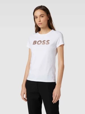 Zdjęcie produktu T-shirt z detalem z logo model ‘Eventsa’ Boss