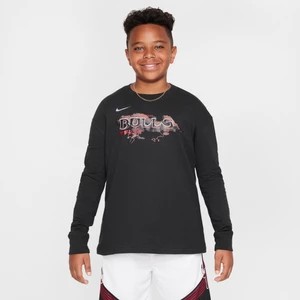 Zdjęcie produktu T-shirt z długim rękawem dla dużych dzieci (chłopców) Chicago Bulls Essential Max90 Nike NBA - Czerń