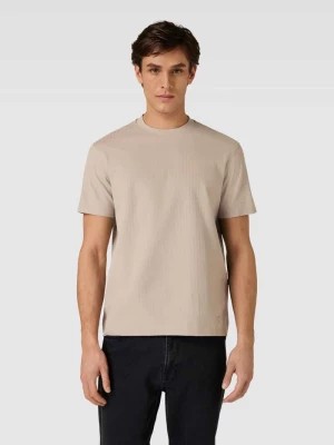 Zdjęcie produktu T-shirt z drobno fakturowanym wzorem Emporio Armani