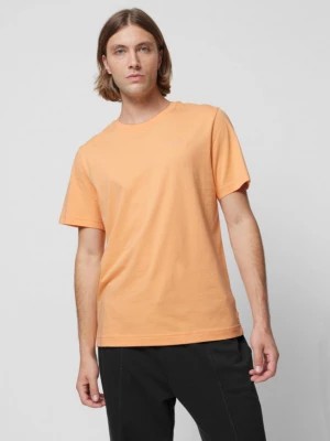 Zdjęcie produktu T-shirt z haftem męski - pomarańczowy OUTHORN