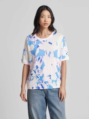 Zdjęcie produktu T-shirt z lnu z kwiatowym wzorem model ‘CANDICE’ BRAX