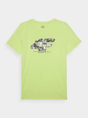 Zdjęcie produktu T-shirt z nadrukiem chłopięcy - zielony 4F