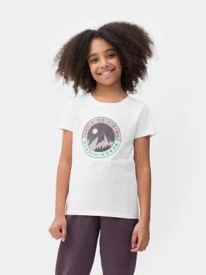 Zdjęcie produktu T-shirt z nadrukiem dziewczęcy 4F