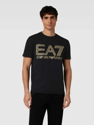 Zdjęcie produktu T-shirt z nadrukiem z logo EA7 Emporio Armani