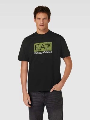Zdjęcie produktu T-shirt z nadrukiem z logo EA7 Emporio Armani