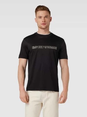 Zdjęcie produktu T-shirt z nadrukiem z logo Emporio Armani