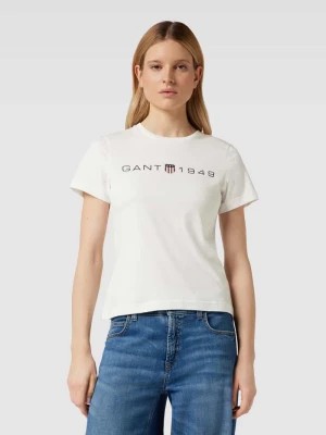 Zdjęcie produktu T-shirt z nadrukiem z logo Gant