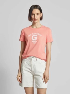 Zdjęcie produktu T-shirt z nadrukiem z logo Gant