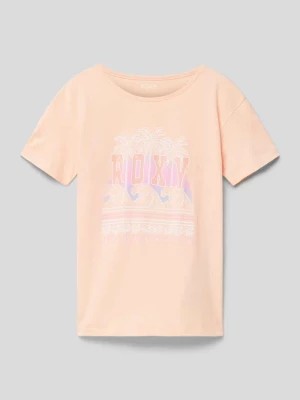Zdjęcie produktu T-shirt z nadrukiem z logo i motywem model ‘PURPLE HEARTS’ Roxy