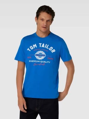 Zdjęcie produktu T-shirt z nadrukiem z logo i okrągłym dekoltem Tom Tailor
