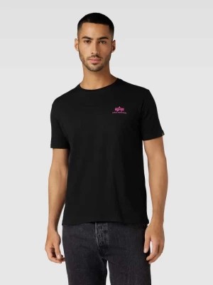 Zdjęcie produktu T-shirt z nadrukiem z logo model ‘BASIC’ alpha industries