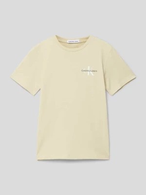 Zdjęcie produktu T-shirt z nadrukiem z logo model ‘CHEST MONOGRAM’ Calvin Klein Jeans