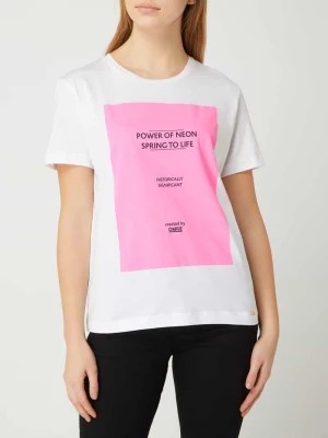 Zdjęcie produktu T-shirt z nadrukiem z logo model ‘Cinele’ CINQUE