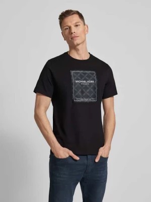 Zdjęcie produktu T-shirt z nadrukiem z logo model ‘EMPIRE FLAGSHIP’ Michael Kors
