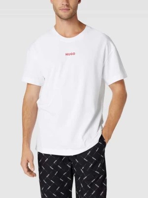 Zdjęcie produktu T-shirt z nadrukiem z logo model ‘Linked’ HUGO
