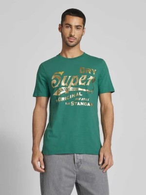 Zdjęcie produktu T-shirt z nadrukiem z logo model ‘METALLIC WORKWEAR’ Superdry
