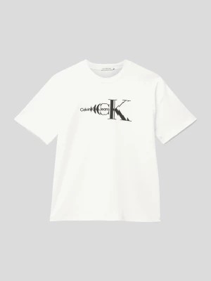 Zdjęcie produktu T-shirt z nadrukiem z logo model ‘MONOGRAM’ Calvin Klein Jeans