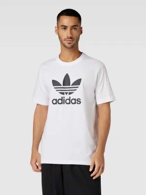 Zdjęcie produktu T-shirt z nadrukiem z logo model ‘TREFOIL’ adidas Originals