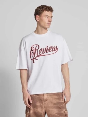 Zdjęcie produktu T-shirt z nadrukiem z logo REVIEW
