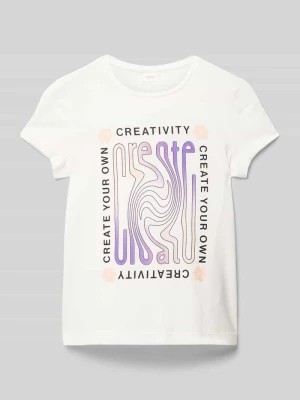 Zdjęcie produktu T-shirt z nadrukiem ze sloganem s.Oliver RED LABEL