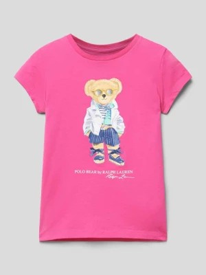 Zdjęcie produktu T-shirt z nadrukowanym motywem model ‘BEARCN’ Polo Ralph Lauren Kids