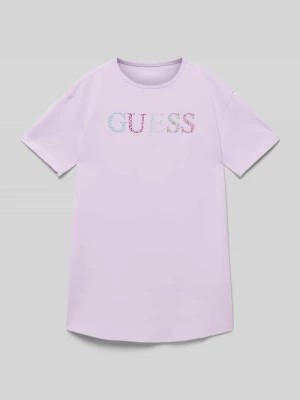 Zdjęcie produktu T-shirt z obszyciem z kamieni stras Guess