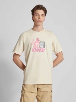 Zdjęcie produktu T-shirt z okrągłym dekoltem model ‘PINK PANTHER’ MARKET