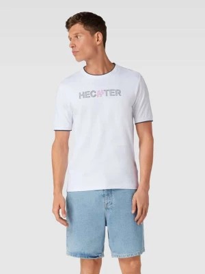 Zdjęcie produktu T-shirt z paskami w kontrastowym kolorze HECHTER PARIS