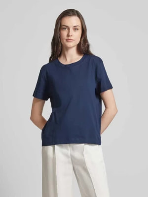 Zdjęcie produktu T-shirt z prążkowanym okrągłym dekoltem Esprit