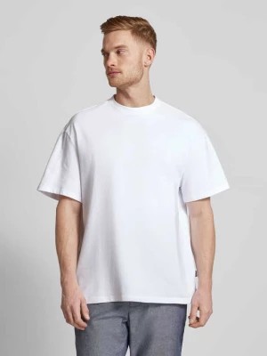 Zdjęcie produktu T-shirt z prążkowanym, okrągłym dekoltem model ‘HARVEY’ Jack & Jones Premium