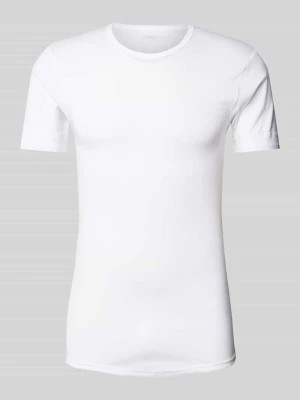 Zdjęcie produktu T-shirt z prążkowanym, okrągłym dekoltem model ‘NOBLESSE’ mey