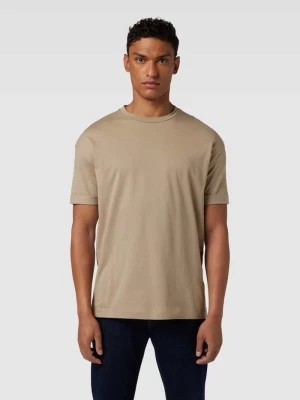 Zdjęcie produktu T-shirt z prążkowanym, okrągłym dekoltem model ‘THILO’ drykorn