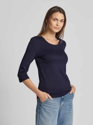 Zdjęcie produktu T-shirt z rękawami o długości 3/4 w jednolitym kolorze Christian Berg Woman
