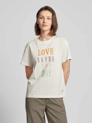 Zdjęcie produktu T-shirt z wyhaftowanym napisem model ‘ASA’ MOS MOSH